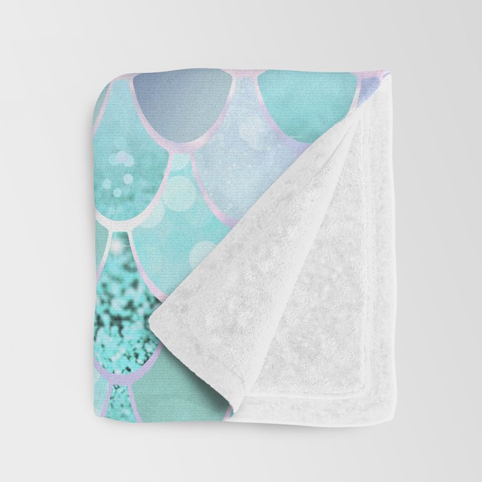 Mermaid Pastel Aesthetics Throw Blanket Gallery Image 3