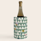 Farmland pattern sage green Wine Chiller Gallery Image 2