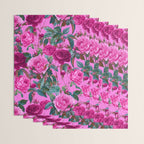  Pink Floral Garden Wrapping Paper Gallery Image 3