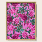  Pink Floral Garden Serving Tray Gallery Image 1