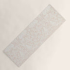 William Morris Pure Brer Rabbit Faded Sea Pink Vintage Pattern Yoga Mat Gallery Image 1
