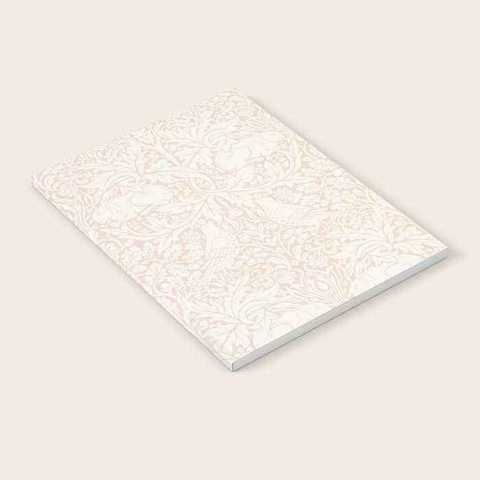 William Morris Pure Brer Rabbit Faded Sea Pink Vintage Pattern Notebook Gallery Image 2