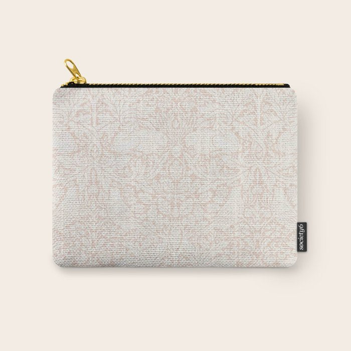 William Morris Pure Brer Rabbit Faded Sea Pink Vintage Pattern Carry All Pouch Gallery Image 1