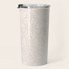 William Morris Pure Brer Rabbit Faded Sea Pink Vintage Pattern Travel Mug Gallery Image 3