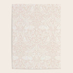 William Morris Pure Brer Rabbit Faded Sea Pink Vintage Pattern Poster Gallery Image 4