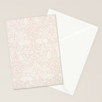 William Morris Pure Brer Rabbit Faded Sea Pink Vintage Pattern Stationery Card Gallery Image 2