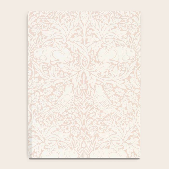 William Morris Pure Brer Rabbit Faded Sea Pink Vintage Pattern Notebook Gallery Image 4