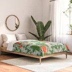 Whimsical Strawberry Vine and Floral Garden Pattern Comforter Gallery Image 2
