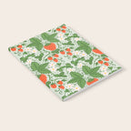 Whimsical Strawberry Vine and Floral Garden Pattern Notebook Gallery Image 2