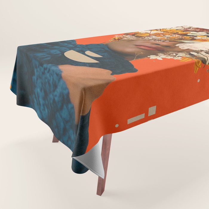 You are my Beige Orange Dreamfield Tablecloth Gallery Image 1