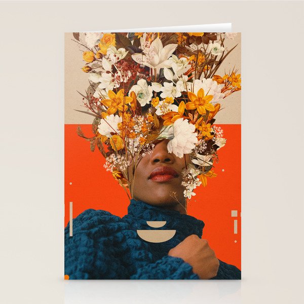 You are my Beige Orange Dreamfield Stationery Card Gallery Image 1
