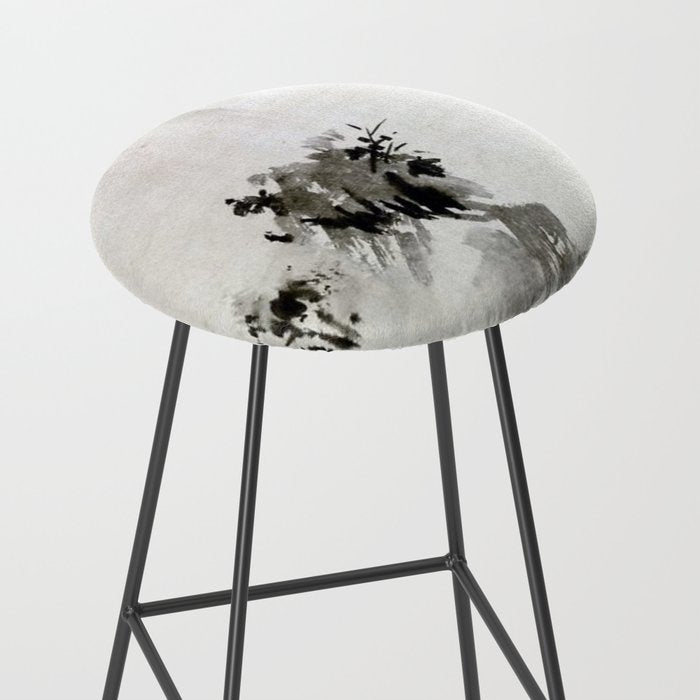 Sesshu Toyo Haboku - Sansui Landscape Stool Gallery Image 2