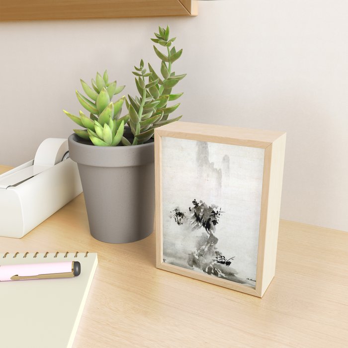 Sesshu Toyo Haboku - Sansui Landscape Mini Art Print Gallery Image 2