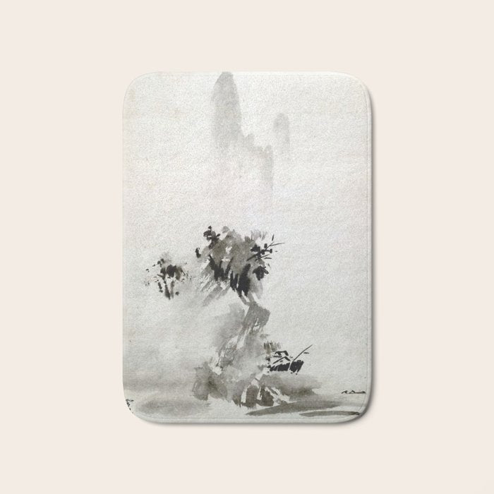 Sesshu Toyo Haboku - Sansui Landscape Bath Mat Gallery Image 1