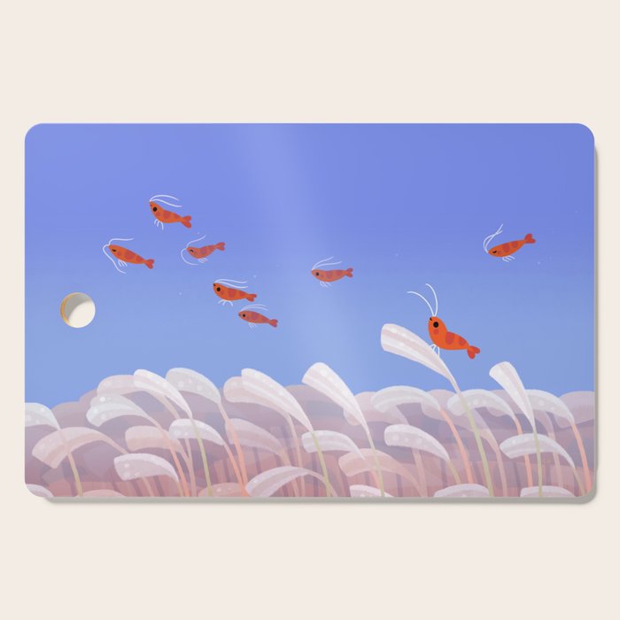 Flying cherry shrimp Cutting Board Gallery Image 1