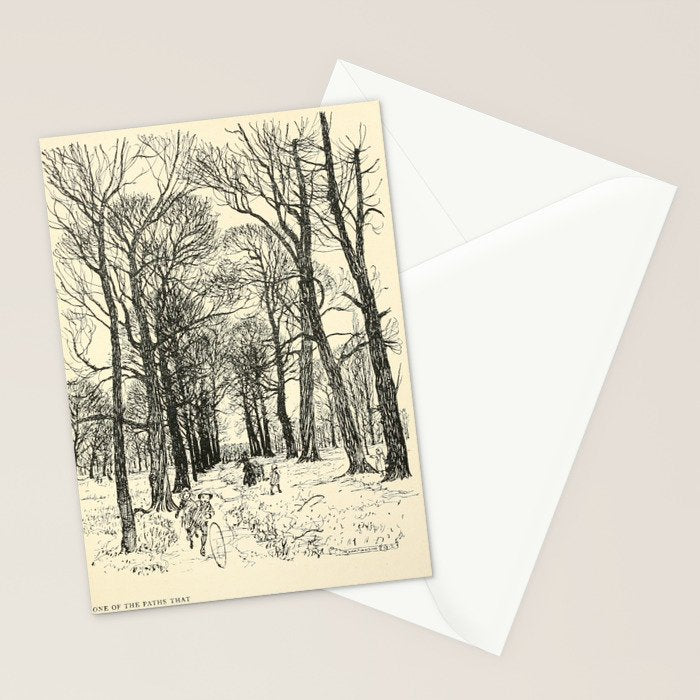 Art by Arthur Rackham from "PeterPan in Kensington Gardens," 1906 Stationery Card Gallery Image 2