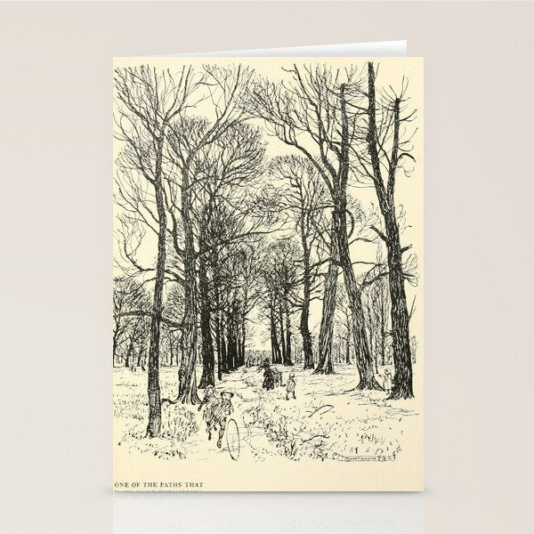 Art by Arthur Rackham from "PeterPan in Kensington Gardens," 1906 Stationery Card Gallery Image 2