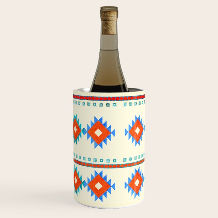 geometry navajo pattern no3 Wine Chiller Gallery Image 2