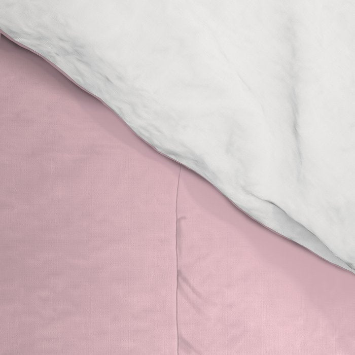 Light Soft Pastel Pink Solid Color Comforter Gallery Image 4