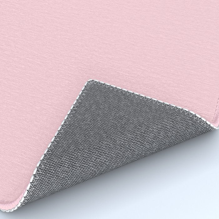 Light Soft Pastel Pink Solid Color Rug Gallery Image 4