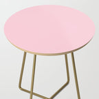Light Soft Pastel Pink Solid Color Side Table Gallery Image 2