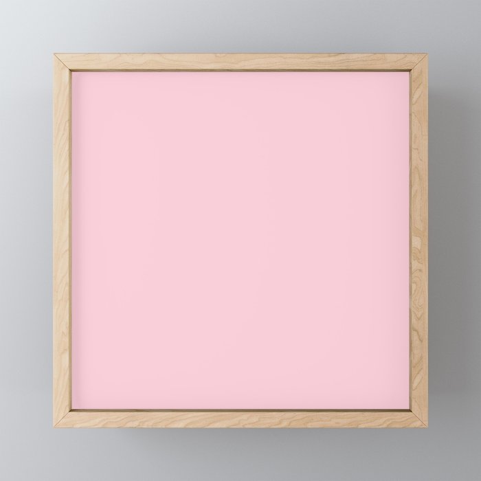 Light Soft Pastel Pink Solid Color Mini Art Print Gallery Image 1