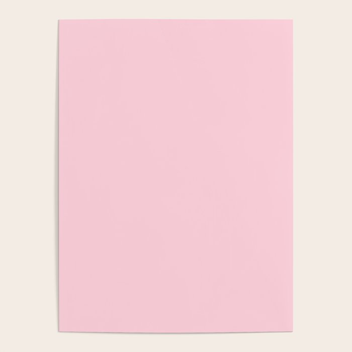 Light Soft Pastel Pink Solid Color Poster Gallery Image 4