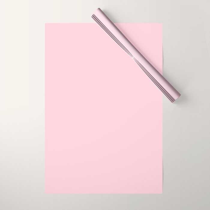 Light Soft Pastel Pink Solid Color Wrapping Paper Gallery Image 1