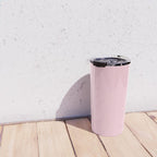 Light Soft Pastel Pink Solid Color Travel Mug Gallery Image 4
