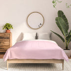 Light Soft Pastel Pink Solid Color Comforter Gallery Image 3