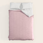 Light Soft Pastel Pink Solid Color Comforter Gallery Image 6