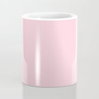 Light Soft Pastel Pink Solid Color Coffee Mug Gallery Image 4
