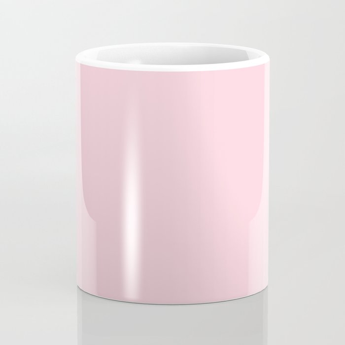 Light Soft Pastel Pink Solid Color Coffee Mug Gallery Image 4