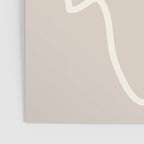Abstract line art / Face/beige Poster Gallery Image 3