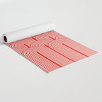 Red shapes pattern Yoga Mat Gallery Image 2