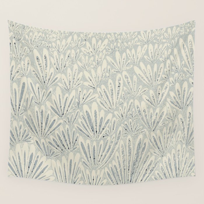 calming essentials meadow chalky blue Wall Tapestry Gallery Image 1