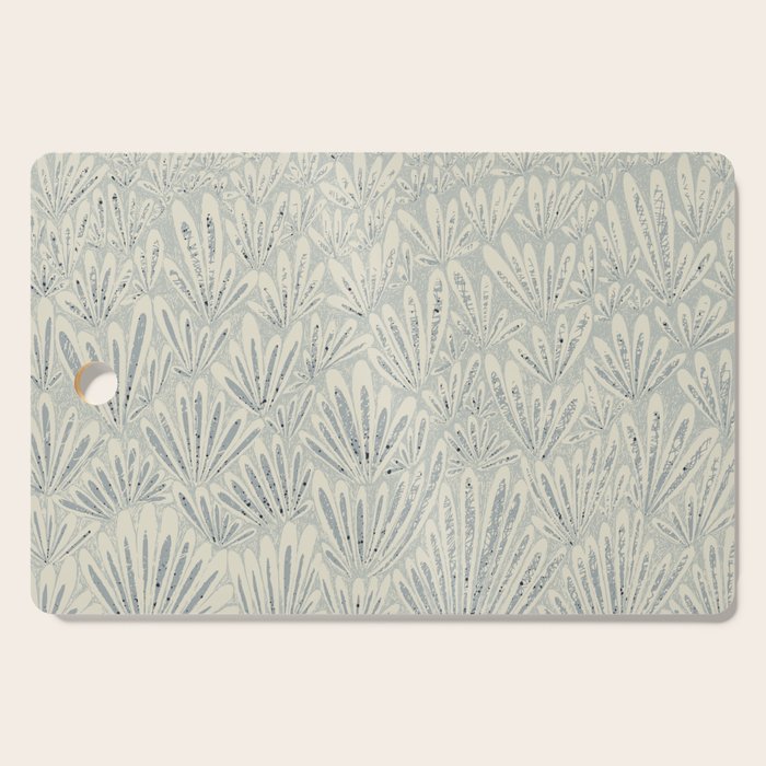 calming essentials meadow chalky blue Cutting Board Gallery Image 1
