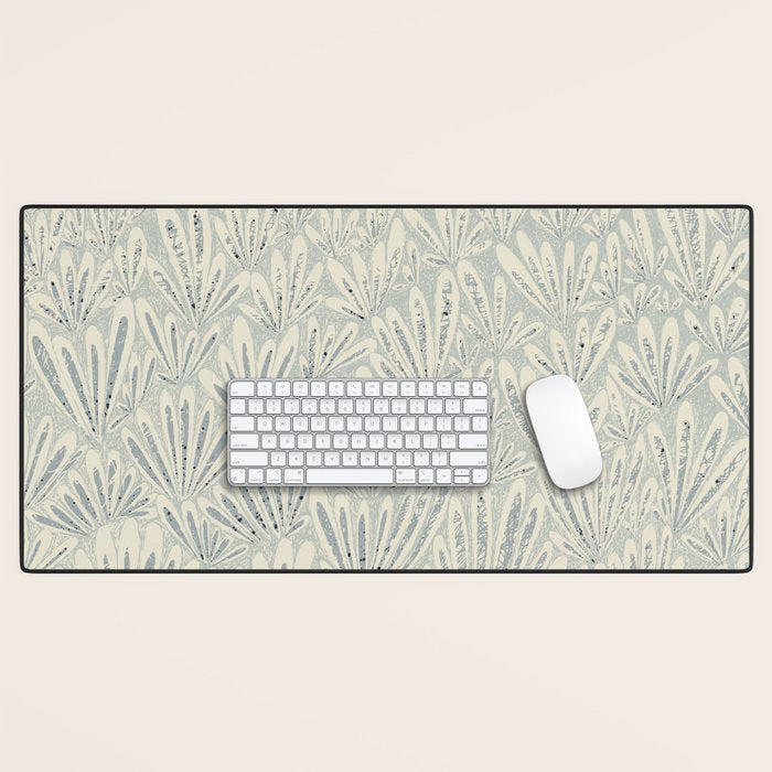 calming essentials meadow chalky blue Desk Mat Gallery Image 1