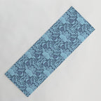 Neptune's joy dublex blue damask reworked Yoga Mat Gallery Image 1