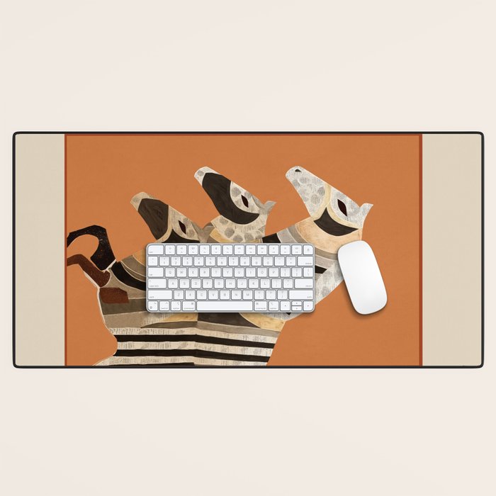 Horses in Stripes II Desk Mat Gallery Image 1