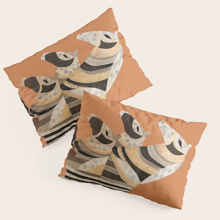Horses in Stripes II Pillow Sham Gallery Image 1