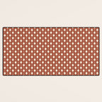 Vintage Stars X Brick Red Desk Mat Gallery Image 3