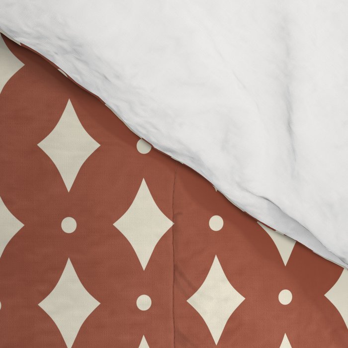 Vintage Stars X Brick Red Comforter Gallery Image 4