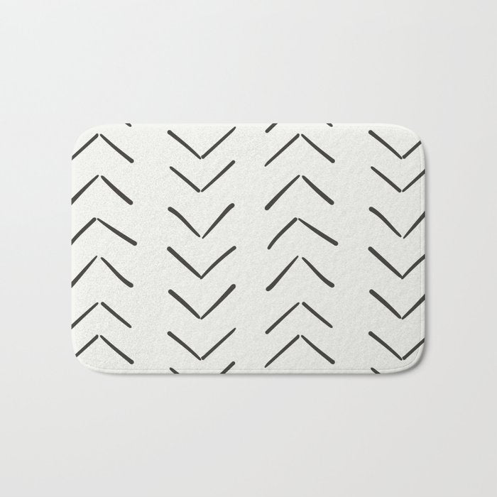 Boho Big Arrows in Cream Bath Mat Gallery Image 1