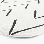 Boho Big Arrows in Cream Bath Mat Gallery Image 3