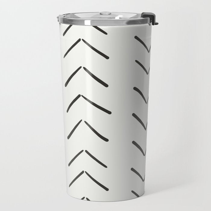 Boho Big Arrows in Cream Travel Mug Gallery Image 2