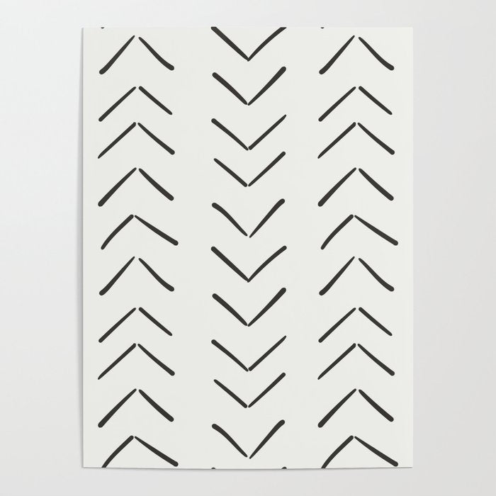 Boho Big Arrows in Cream Poster Gallery Image 4