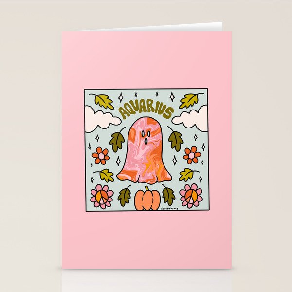 Aquarius Ghost Stationery Card Gallery Image 1