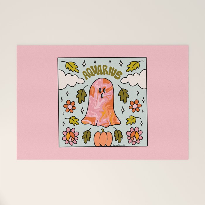 Aquarius Ghost Welcome Mat Gallery Image 1