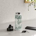Vintage Green French Toile Landscape Water Bottle Gallery Image 4
